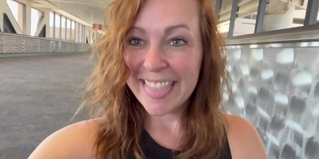 amateur,babes,exhibitionist,flashing,milf,natural tits,outdoor,public,red,redhead,solo,tattooed