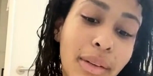 black ebony,boobs,masturbation,solo