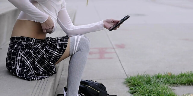 blonde,fishnet,hd,molten,outdoor,softcore,solo,stockings